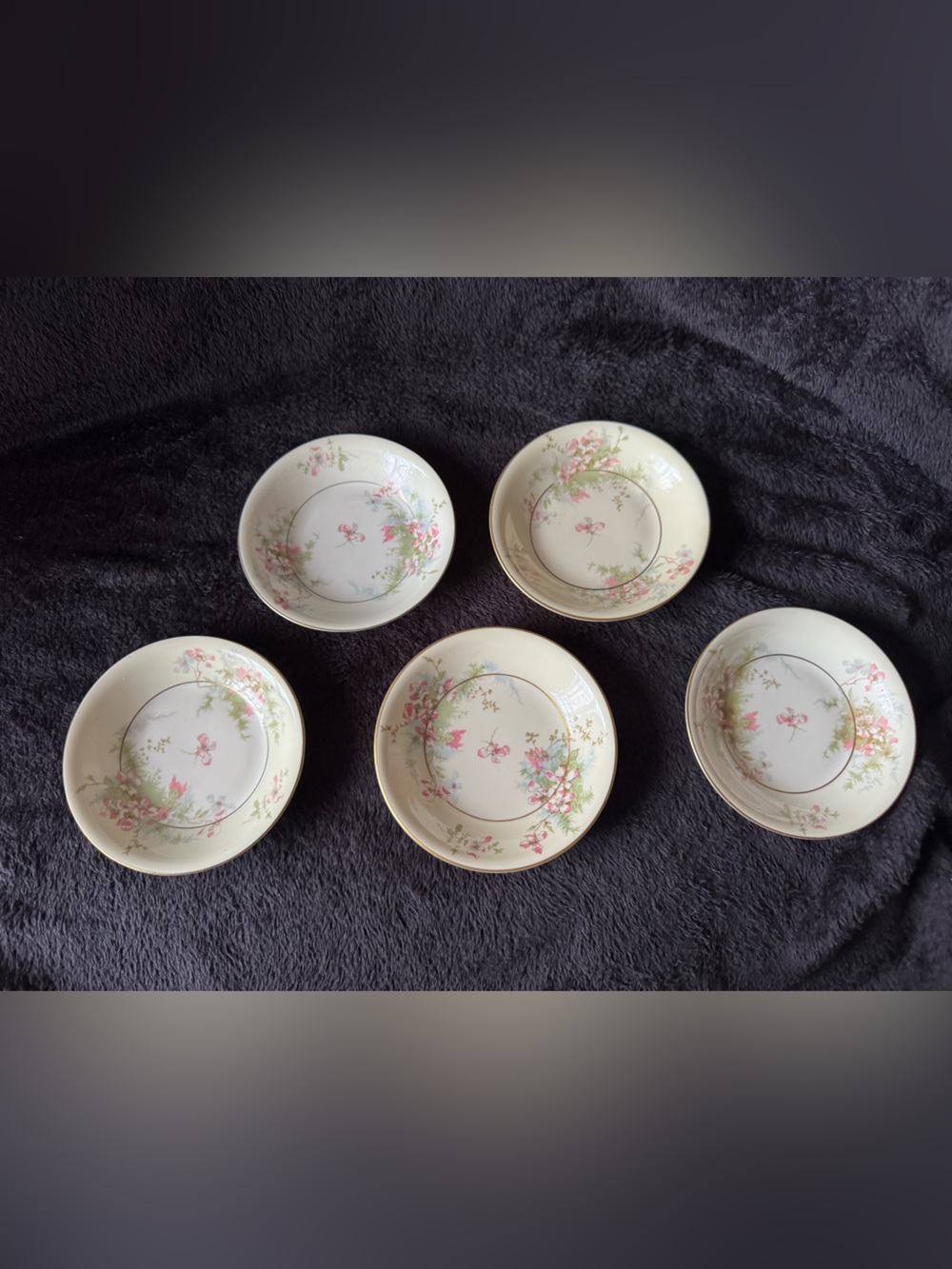 Theodore Haviland New York Apple Blossom 5” Fruit Bowls, 5
